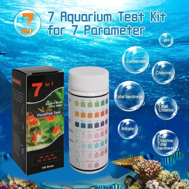 Marine Aquarium Water Test Kit - Strisce Reattive per Test PH Acqua