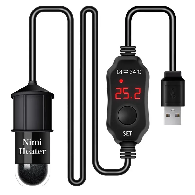 Marine Aquarium Nano - Riscaldatore Universale Mini per Acquario, Termostato