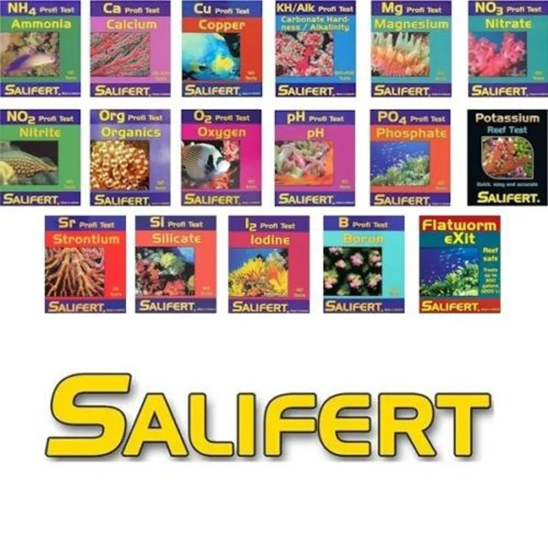 Marine Aquarium Water Test Kit - Kit test Salifert Ca calcio Cu