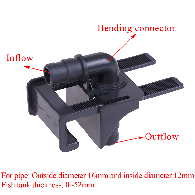 Marine Aquarium Overflow - Connettore per tubo dell'acqua dell'acquario Supporto