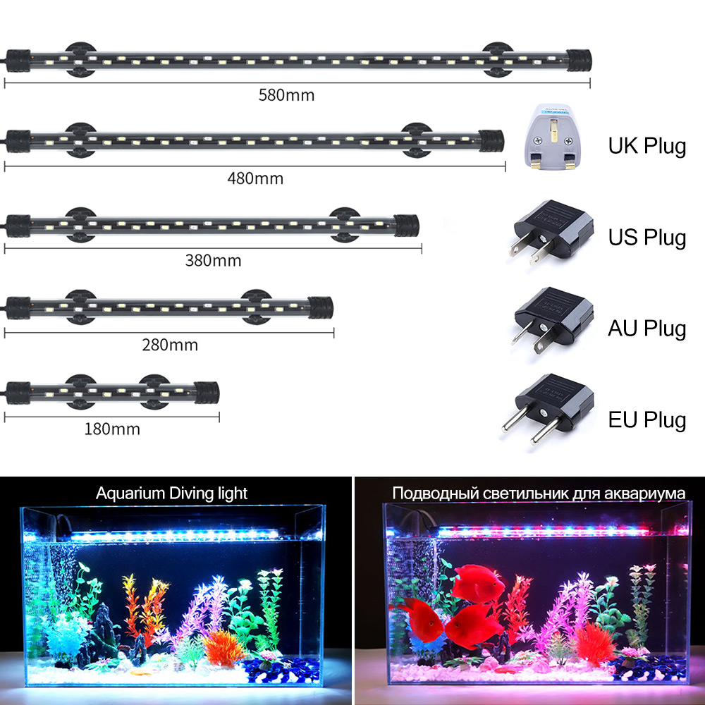 Marine Aquarium Lamp - 90-260V Acquario Luce LED Impermeabile Acquario
