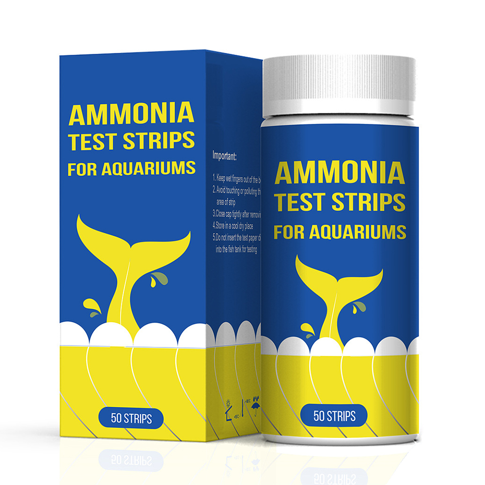 Marine Aquarium Water Test Kit - 50Pc Ammoniaca Azoto Strisce reattive di