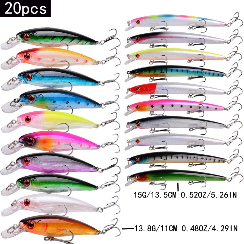 20/10 pz/lotto Minnow Esche Da - Marine Salt Mix recensione e prezzo