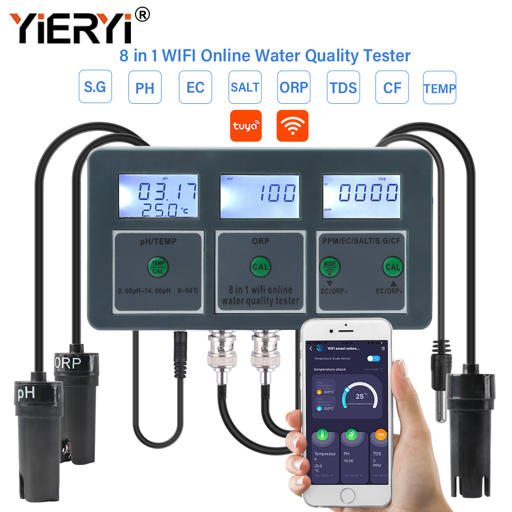 Yieryi WiFi Tuya Smart PH ORP  - Marine Aquarium Water Test Kit recensione e prezzo